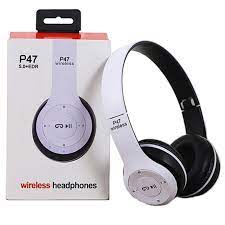 P47 Wireless Bluetooth Foldable Headset With Microphone For All cell phones and laptop